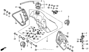 CR500R Топливный бак