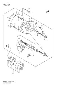 AN650 (ABS) Задний суппорт