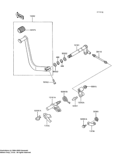 VN750 Переключатель передач