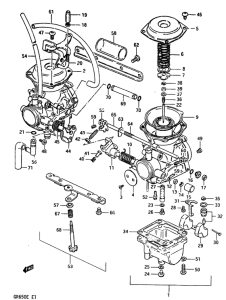 GR650 Carburetor assy