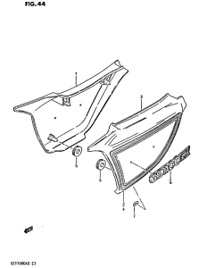 GS1100 Обтекатель задний