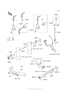 KL650 Замок зажигания