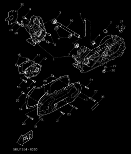 YH50 Картер двигателя