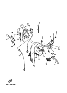 XT225 XT225R Interruptor  manillar&palanc