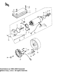KZ650 Generator / starter motor