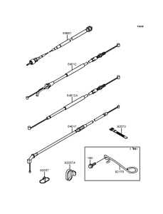ZX900 Тросы управления
