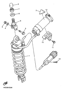 YZF750SP Задняя подвеска