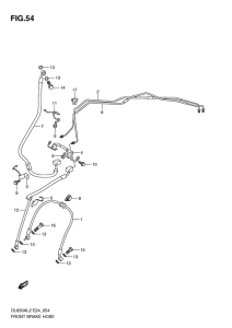 DL650 (ABS) Передние тормозные трубки