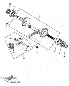 YH50 Коленчатый вал и поршни