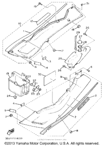 FZR1000U Боковые обтекатели