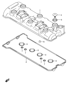 GSX-R600 Крышка головки цилиндров