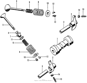 SL70 Распределительный вал и клапана