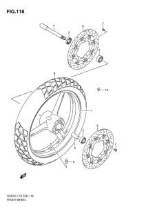 DL650 (ABS) Transom + tube