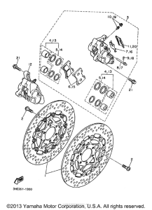 FZR600RJ Передний суппорт