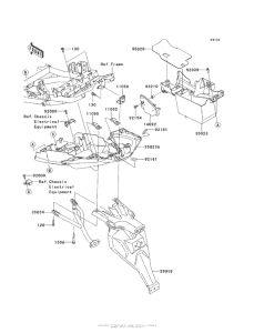 KLE650 Заднее крыло
