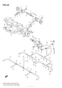 GSX-R1000Z Throttle Body Hose / joint (Gsx-R1000Zl3 E33)