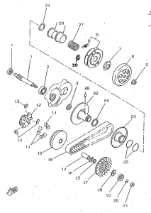 CW50RSX Сцепление