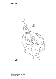 DR-Z400 Радиатор fan