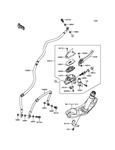 KLE650 Главный тормозной цилиндр