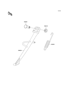 EN500 Подножка