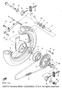 FZR600RF Переднее колесо