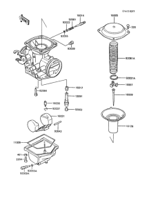 ER250 Карбюратор в разборе