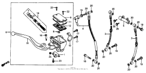 VF700F Front brake master + cylinder