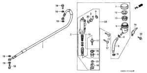 CR80R Задний тормозной цилиндр