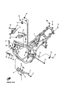 XJ600N Frame comp