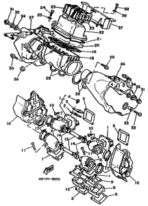 RD500LC Впускная система