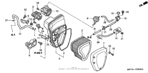 VTX1800R Воздушный фильтр