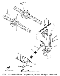XJ1100 Цепь механизма газораспределения