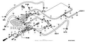 ST1300P (ABS) Патрубки охлаждения