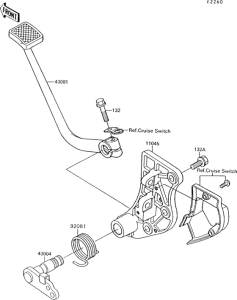 ZG1200 Педаль тормоза