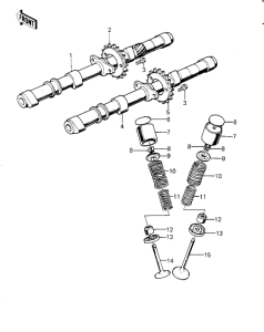 KZ1000 Camshafts / valves