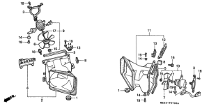 GL1500SE Вентилятор охлаждения