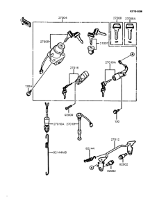 KMX200 Замок зажигания