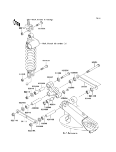 ZX1000 Задняя подвеска