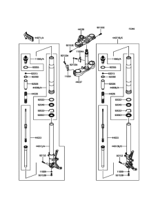 ZX1400 Передняя вилка