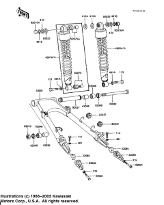  Swing arm / shock absorbers