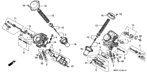 XL600V Carburetor assy