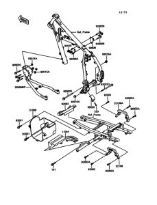 KL600 Рама ,крепежные детали