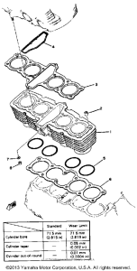 XS1100E Цилиндры