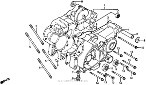 CR80R Crankcase 82