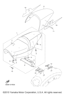 XVS950CR Сиденье