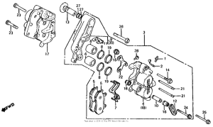VF700S Передний суппорт