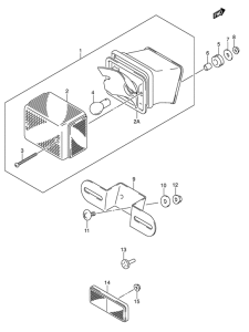 DR-Z400 Задний фонарь