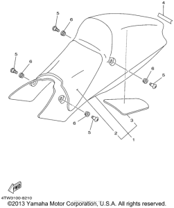 TZ250N Сиденье