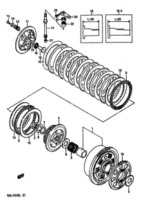 GSX-R750 Сцепление