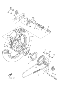 XT600E Переднее колесо